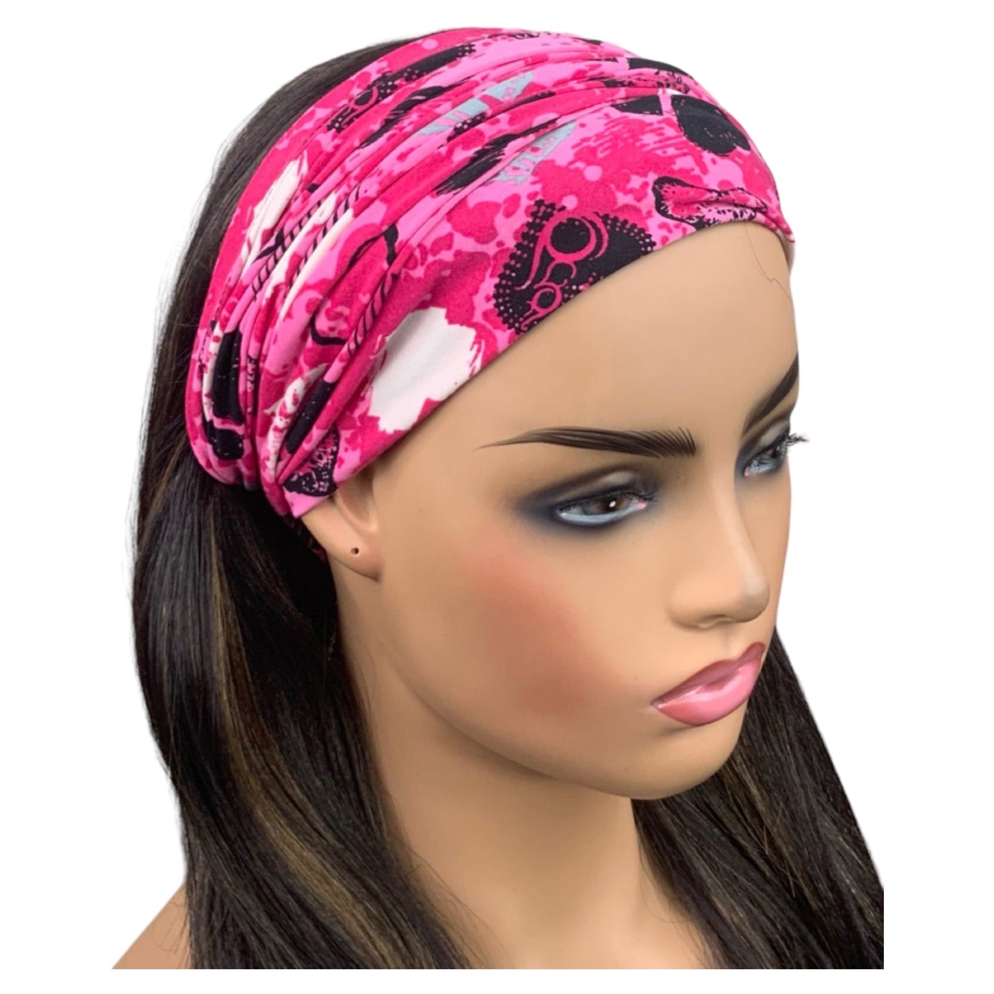 Pink Heart Big Band Hair Bandeau