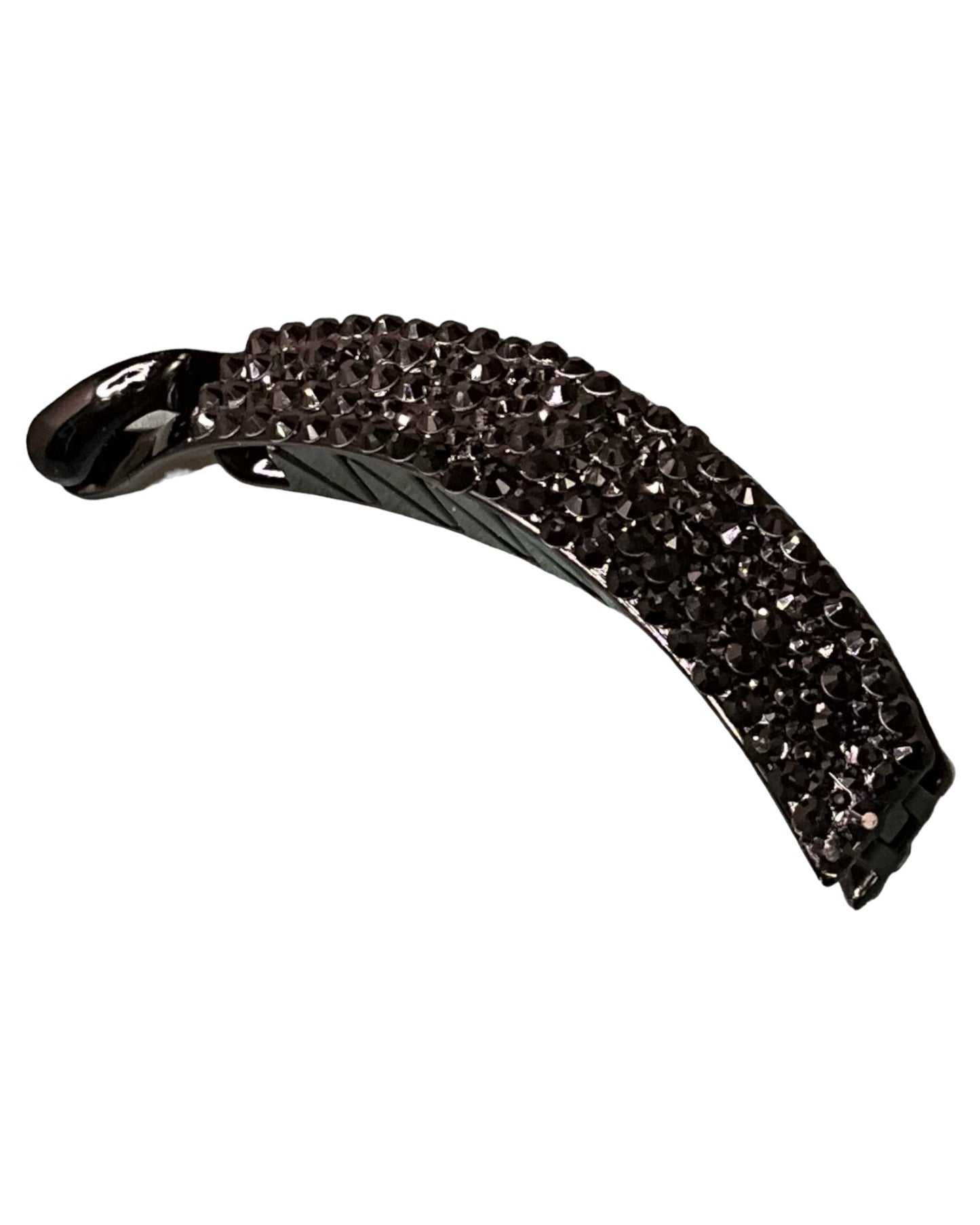 Black Rhinestone Banana Clip