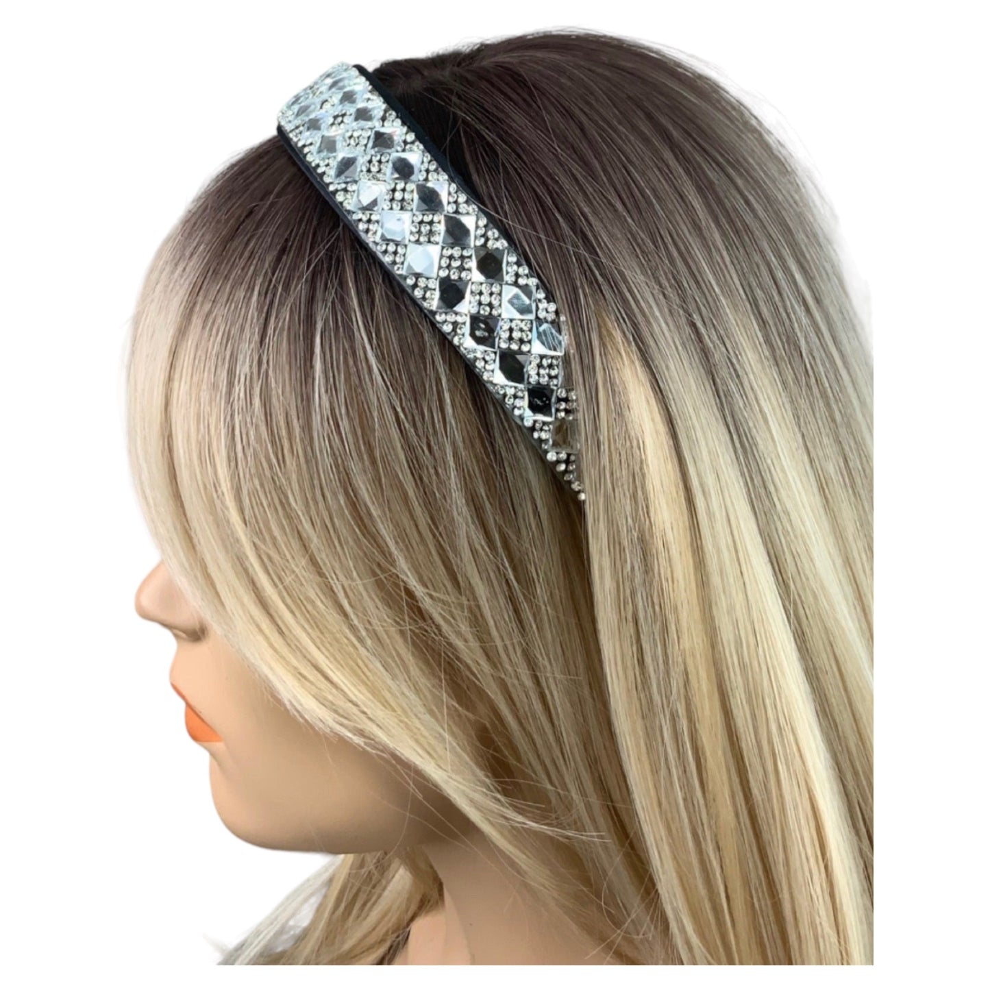 Diamond Mirror Trim Headband