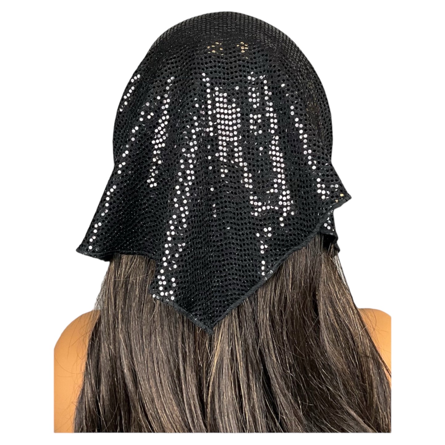 Black Shiny Stretch Bandana