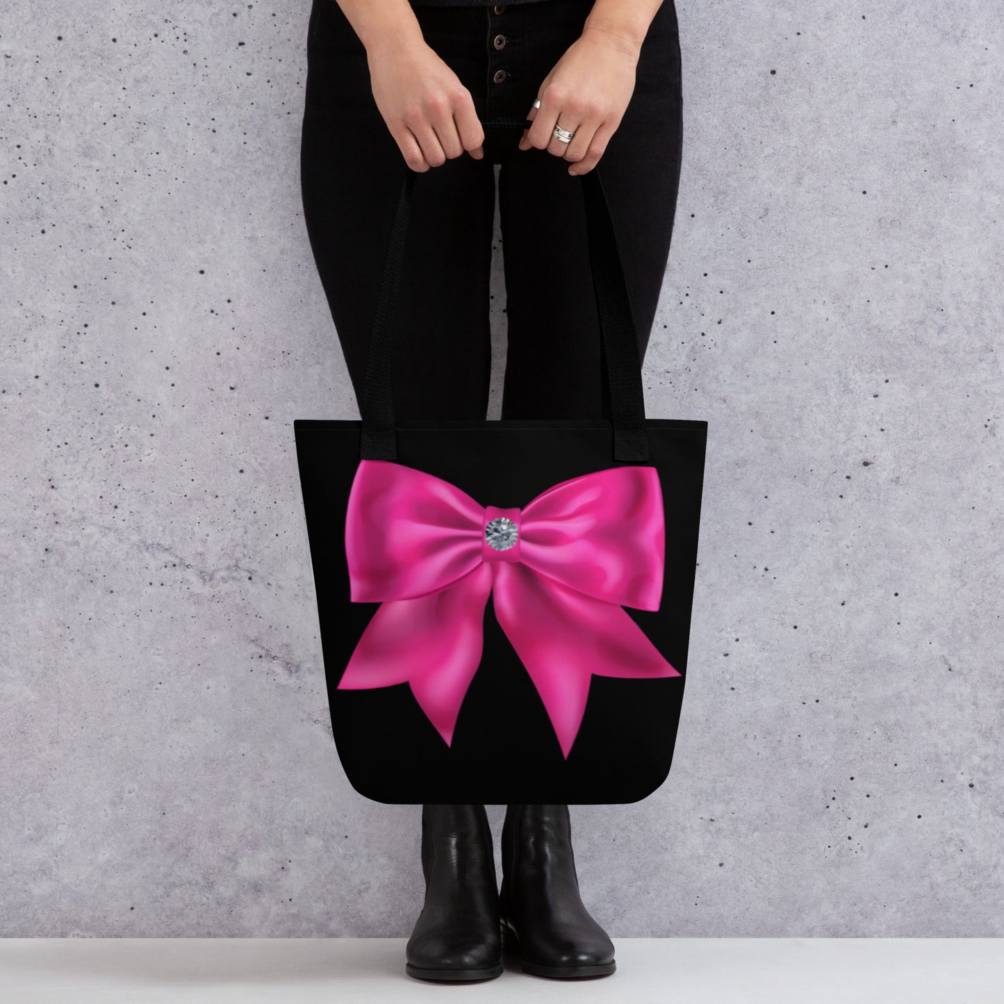 Pink Bow Tote bag