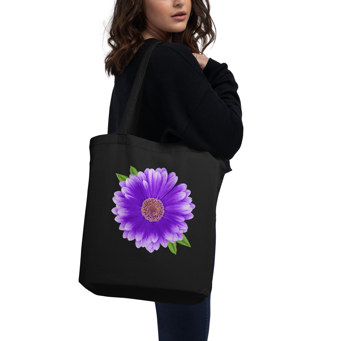 Purple Flower Eco Tote Bag