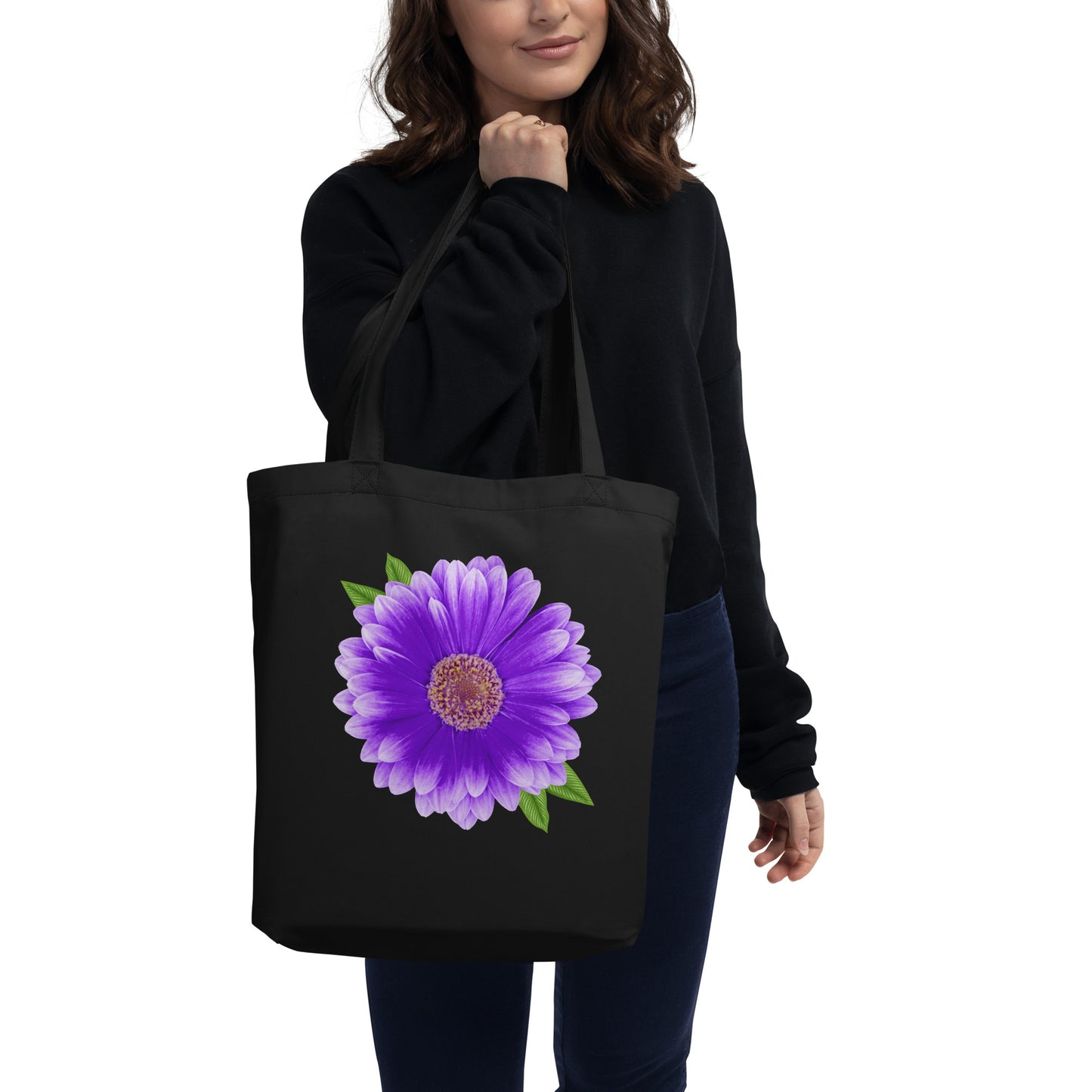 Purple Flower Eco Tote Bag