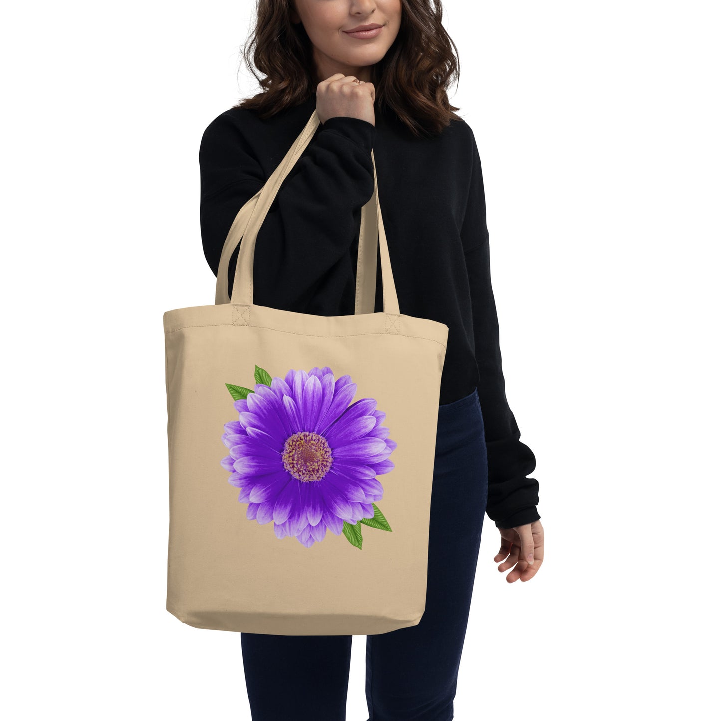 Purple Flower Eco Tote Bag