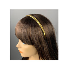 Gold Stud Trim Metal Headband